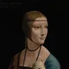 Lady with an Ermine – Portrait of Cecilia Gallerani (ca.1473–1536) (1490)-d2 by Leonardo da Vinci