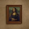 The Mona Lisa (1503- 1505)-frame by Leonardo da Vinci