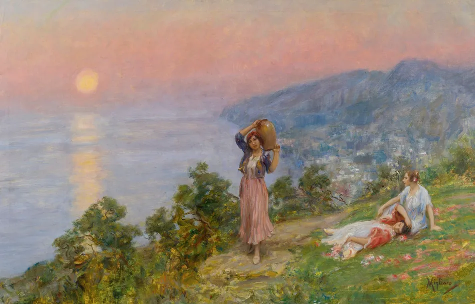 Sunset In Spring by Vincenzo Migliaro