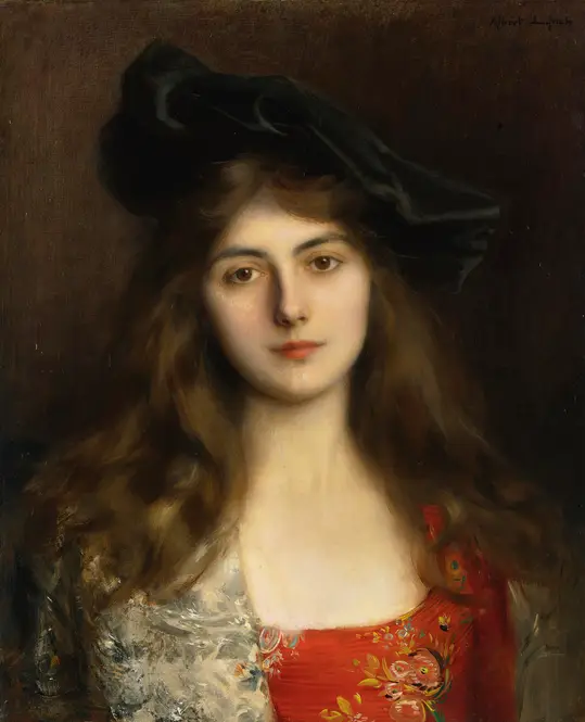 Portrait of a Young Woman by Albert Lynch
