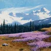 Crocuses with Snowy Mountains Behind (1897)-full by Stanisław Witkiewicz