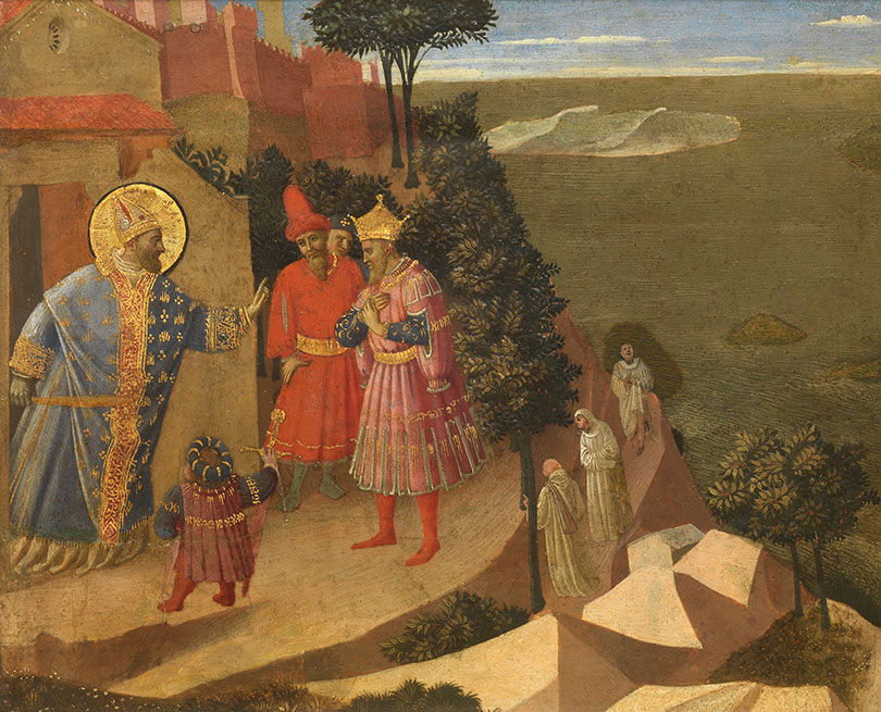 Saint Romuald Refuses Emperor Otto III Admission to the Church (1435)