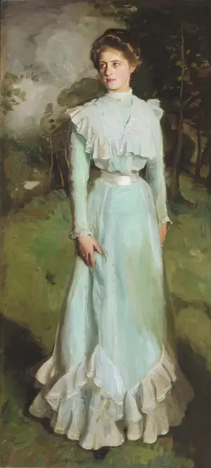 Portrait Of Miss Isabella Nairn (1901) by Harrington Mann