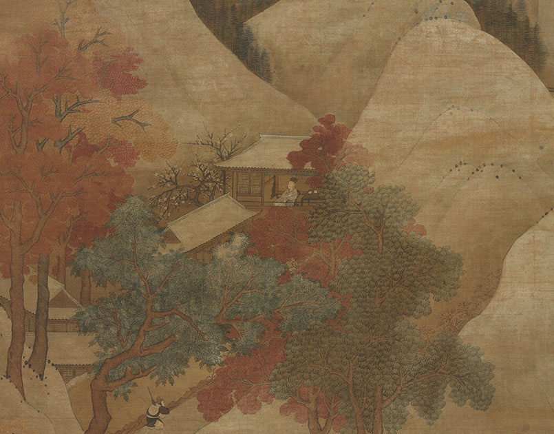 Snow Mountain and Red Trees Scroll, Six Dynasties
