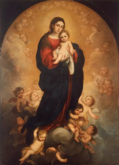 Virgin And Child In Glory by Bartolomé Estebán Murillo