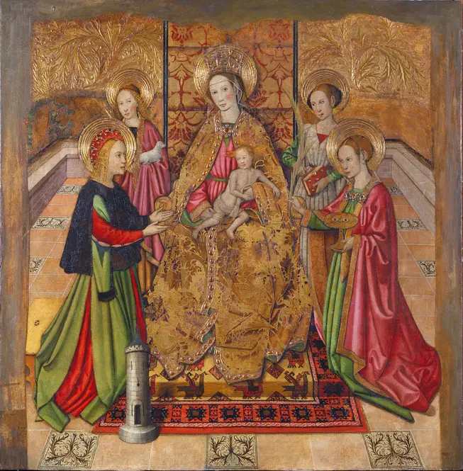 Virgin and Saints (1455-1460) by Jaume Huguet