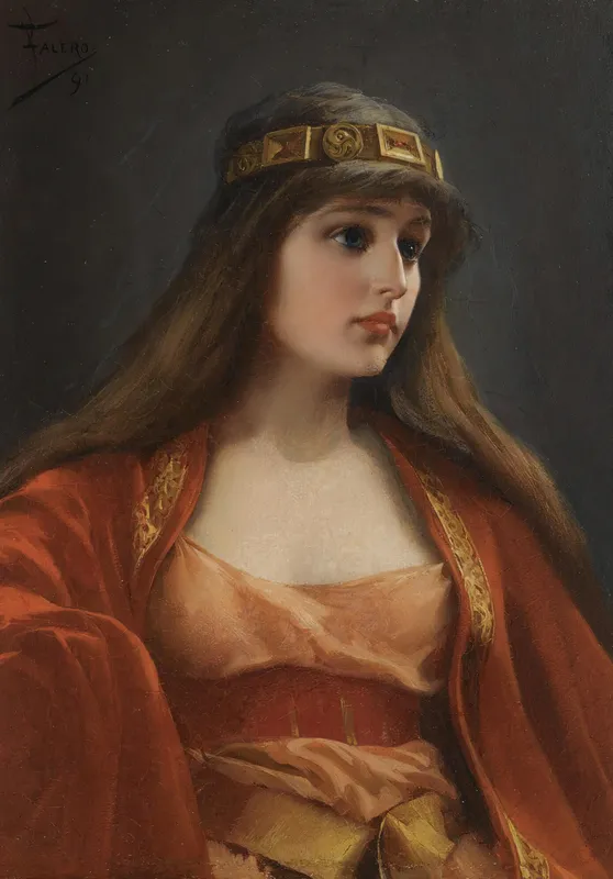 Bedouin girl (1891)-full by Luis Ricardo Falero
