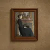 Female Figure (1894)-frame by Santiago Rusiñol