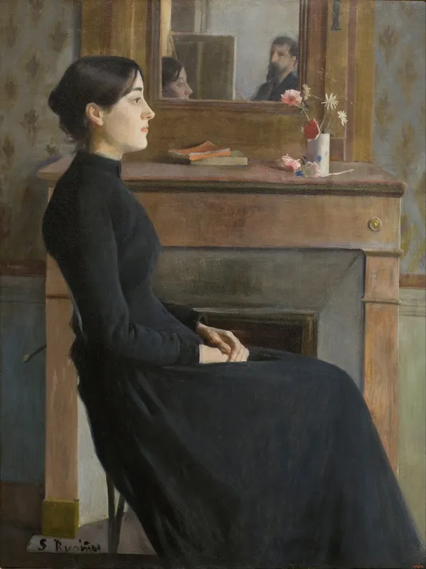 Female Figure (1894)-full by Santiago Rusiñol