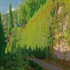 Jardín De Sa Coma. Valdemosa (Garden Of Sa Coma, Valdemosa)-d2 by Santiago Rusiñol
