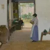 Sitges Interior (circa 1894)-d2 by Santiago Rusiñol