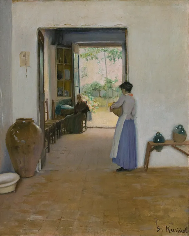Sitges Interior (circa 1894)-full by Santiago Rusiñol