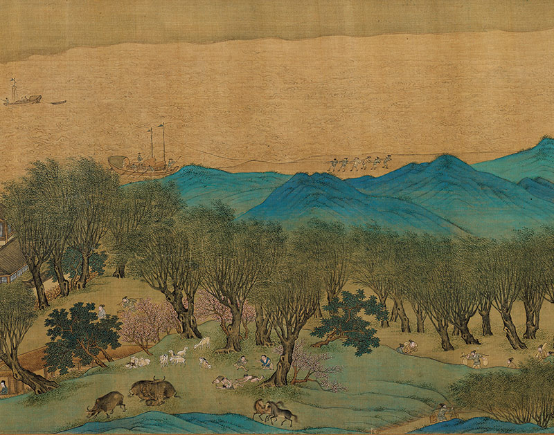 Take you to see a different Along the River During the Qingming Festival.QiuYing